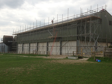 Commerical Scaffolding project in Chichester